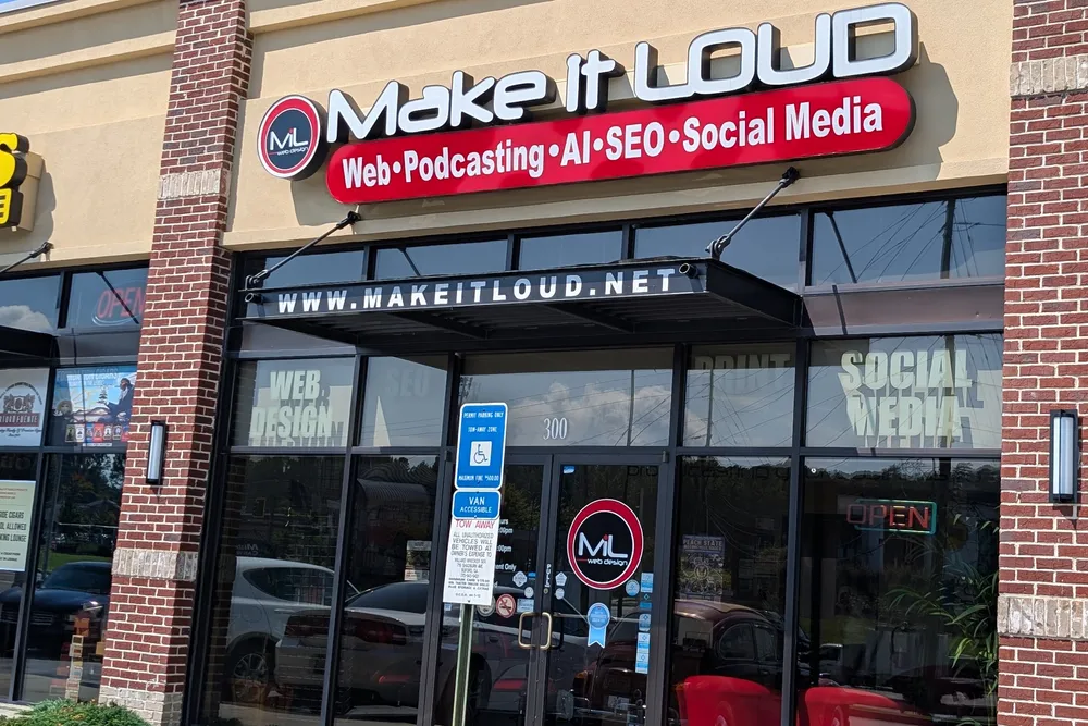 Inside the Make It Loud retail storefront in Buford, Georgia