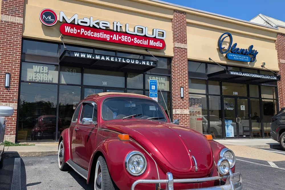 The Make It Loud retail shop and workspace in Buford, Georgia