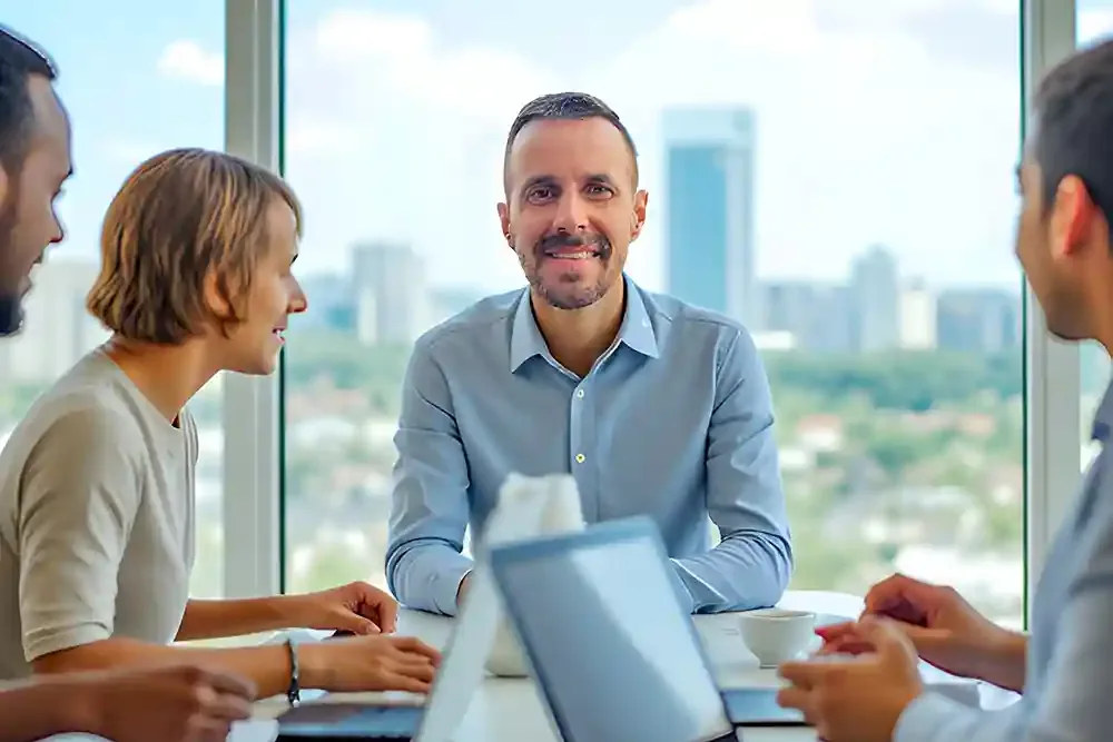 Make It Loud strategists planning an AI search visibility approach with a client