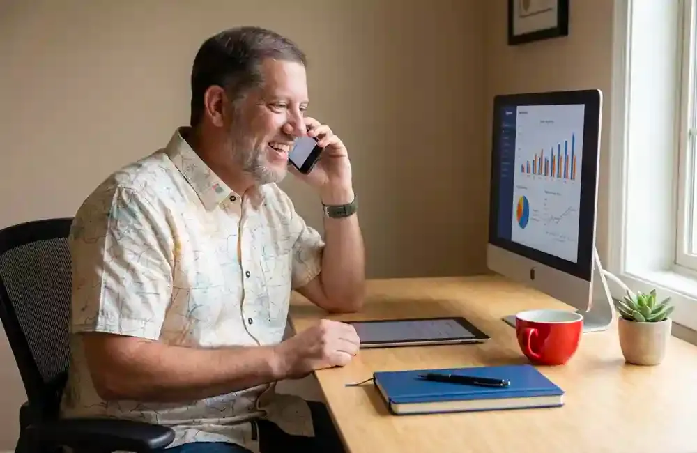 Make It Loud SEO specialist reviewing search analytics on screen