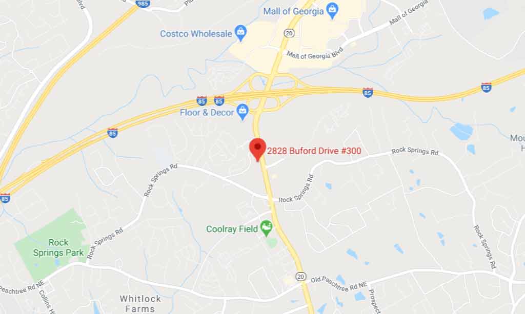 the location of our shop in Buford Georgia