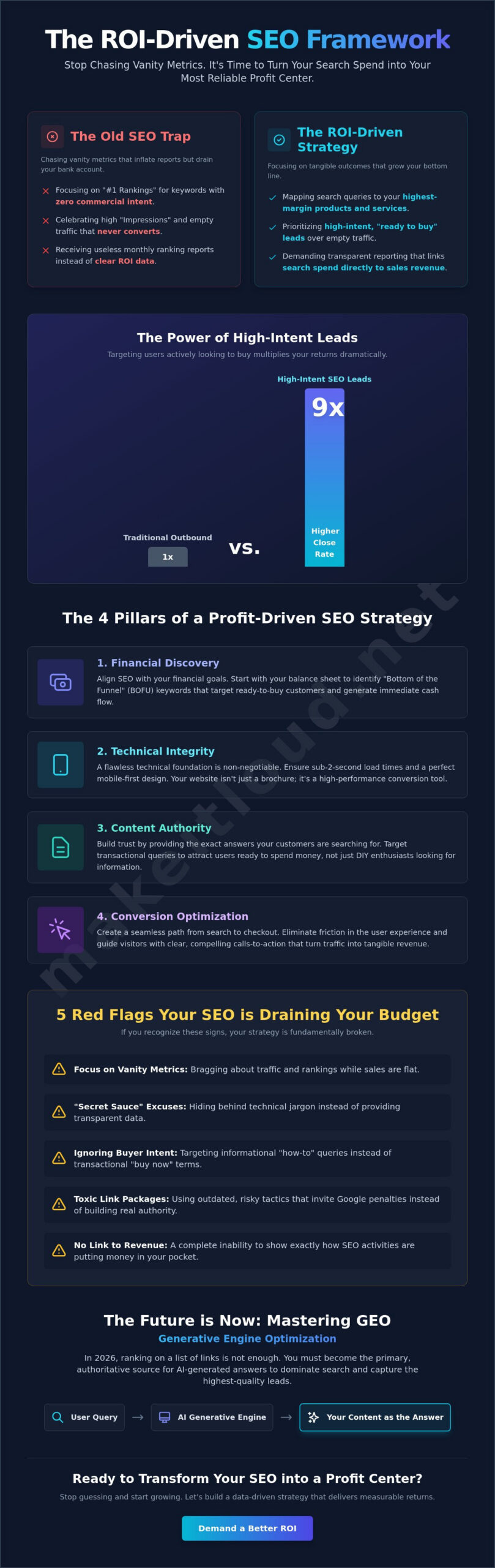 ROI Driven SEO Strategy: The 2026 Framework for Profitable Search